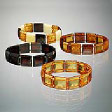 Bracelet with four rustic amber gems: Wider Bracelet - www.avalonstreasury.com [112 x 112 px]