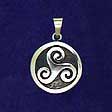 Celtic Jewelry: Triskelion of the Threefold Goddess - www.avalonstreasury.com [112 x 112 px]